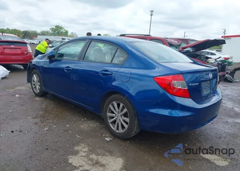 2012 Honda Civic Ex from USA, damaged, VIN 19XFB2F80CE024615
